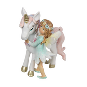 Ronis Fairy and Unicorn with Flowers 9cm Assorted – thumbnail