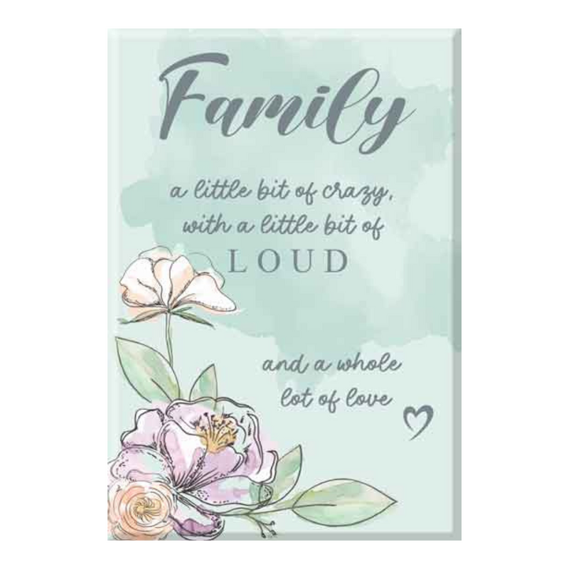 Ronis Family Glass Plaque