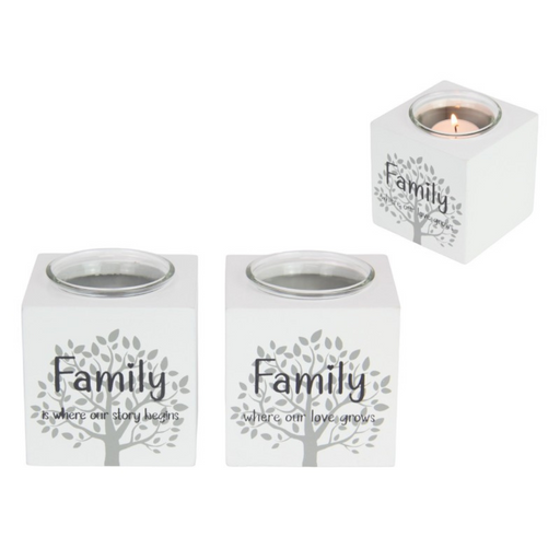 Ronis Family Inspiration Tealight Holder 8cm Assorted