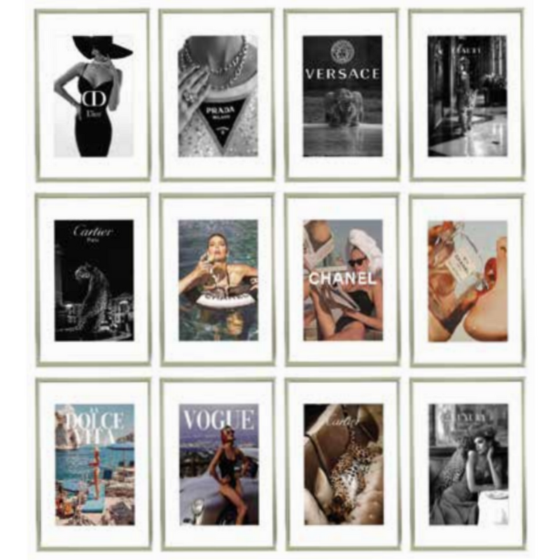 Ronis Fashion Photo Frame A3 Matted to A4 With a Champagne Frame Assorted