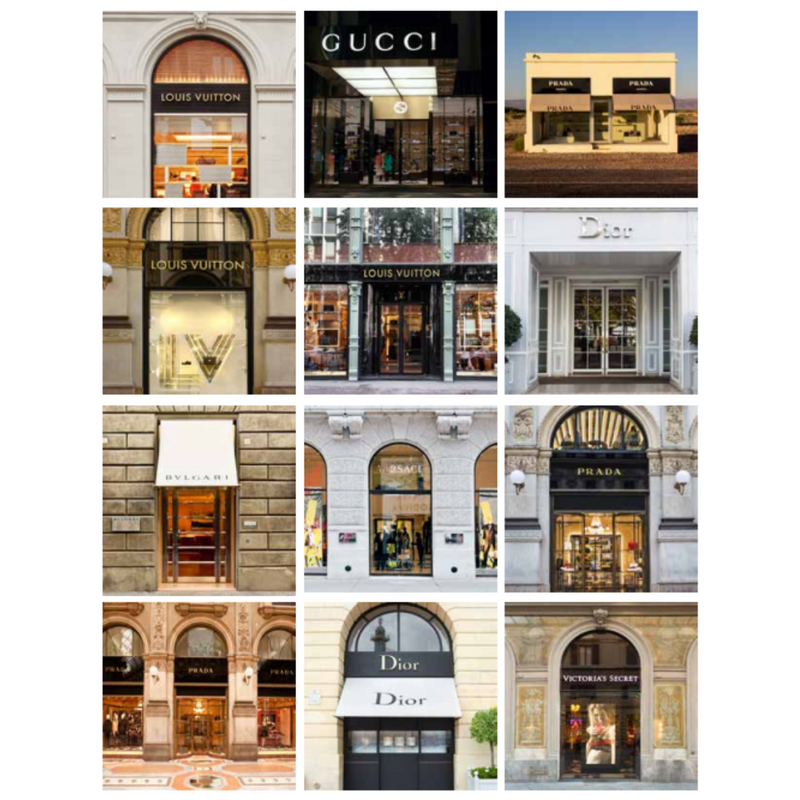 Ronis Fashion Shops 30x30cm 3cm Black Assorted