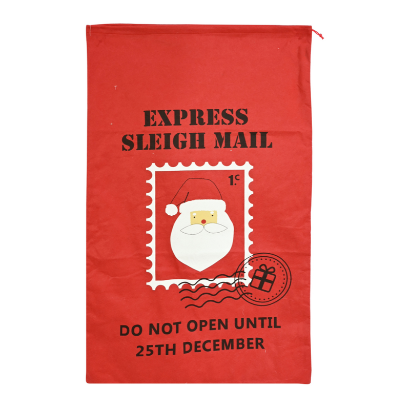 Felt Sack Santa Claus Stamp Jumbo Christmas Gift Bag