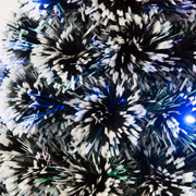 180cm green fiber optic Christmas tree with multicolour LED lights glowing