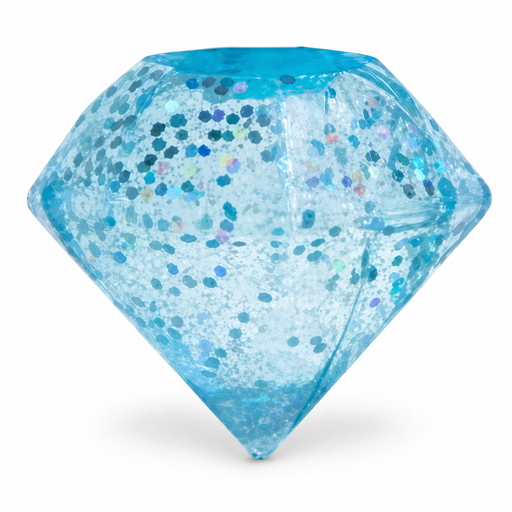 Fine Cube Glitter & Glow Diamond Shape Blue