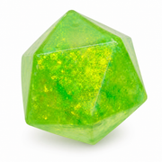 Fine Cube Glitter & Glow Diamond Shape Green 6x6cm – thumbnail