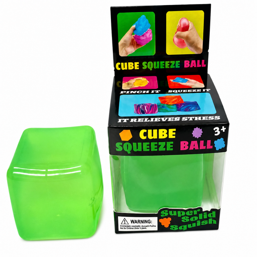 Fine Cube Green Squishy Toy