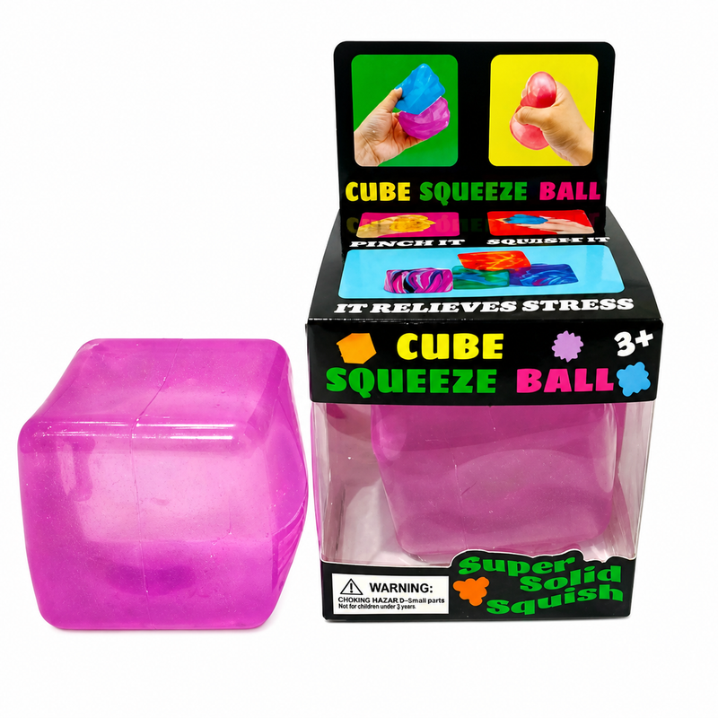 Fine Cube Purple Squishy toy