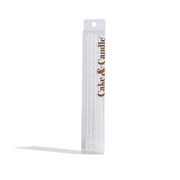 Ronis Fine Spiral Cake Candles 20cm White 16pk