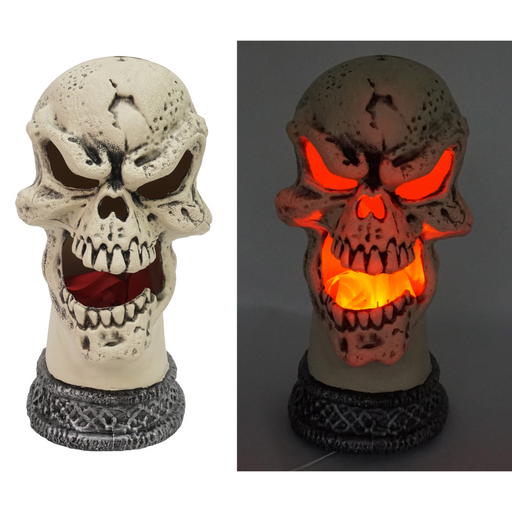 Ronis Flame Light Up Skull