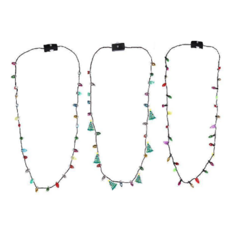 Ronis Flashing Bulb Necklace Bulbs Styles 3 Modes Flashing Assorted