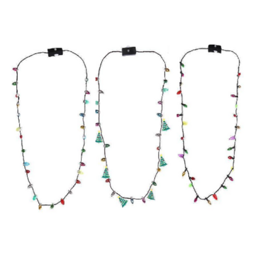 Ronis Flashing Bulb Necklace Bulbs Styles 3 Modes Flashing Assorted