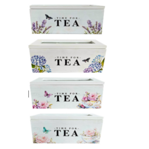 Ronis Floral Design Tea Boxes Size 22.7x9x9cm Assorted