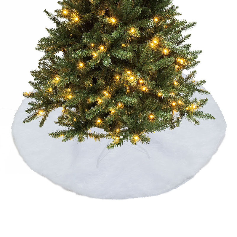 Ronis Fluffy Tree Skirt 90cm White