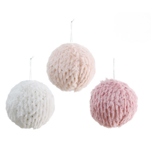 Ronis Fluffy Plush Bauble 10cm Assorted