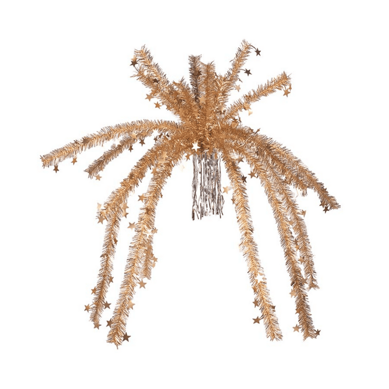 Assorted 90cm foil fountain decoration with cascading metallic strands for parties and events