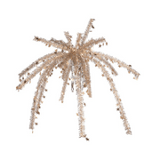 90cm foil fountain with silver and assorted metallic strands for festive party decoration