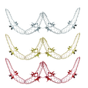 Foil Garland 270cm 2pk – festive shiny foil garlands for Christmas trees, mantels, and party decorations