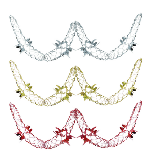 Foil Garland 270cm 2pk – festive shiny foil garlands for Christmas trees, mantels, and party decorations