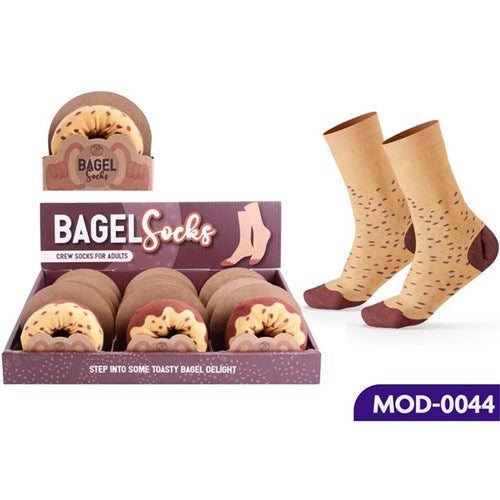 Ronis Foodie Socks Bagel With Display 1 pair