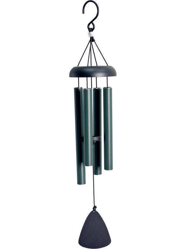 Forest green tuned wind chime 21cm outdoor hanging garden décor for patio, balcony and verandah