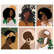 Ronis Frame Canvas Divine Beauty 50x60cm 5x1cm Wood Grain Assorted