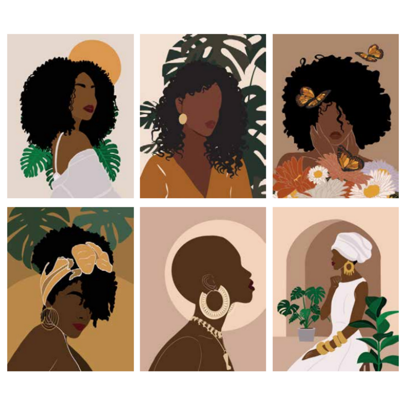 Ronis Frame Canvas Divine Beauty 50x60cm 5x1cm Wood Grain Assorted