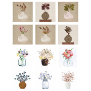 Ronis Frame Canvas Flower Child 50x50cm 3cm Light Wood Grain Assorted