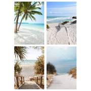 Frame canvas Summer Surf 70x100cm wood grain framed canvas wall art assorted design – thumbnail