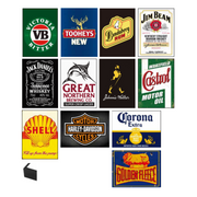 Ronis Framed Canvas Man Shed 30x40cm Thick Frame Assorted