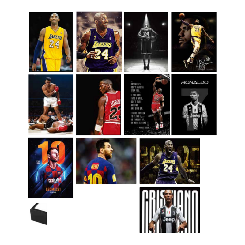 Ronis Framed Canvas Sports Stars 30x40cm Assorted