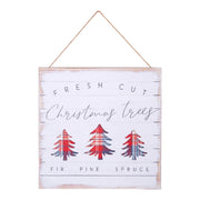 Ronis Fresh Cut Christmas Tree Sign 20x20cm