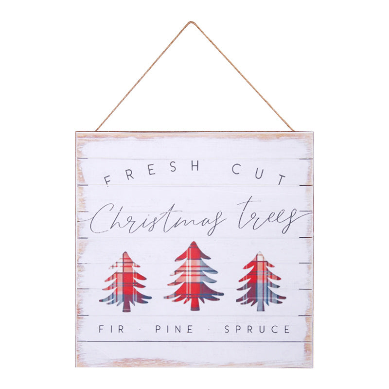 Ronis Fresh Cut Christmas Tree Sign 20x20cm