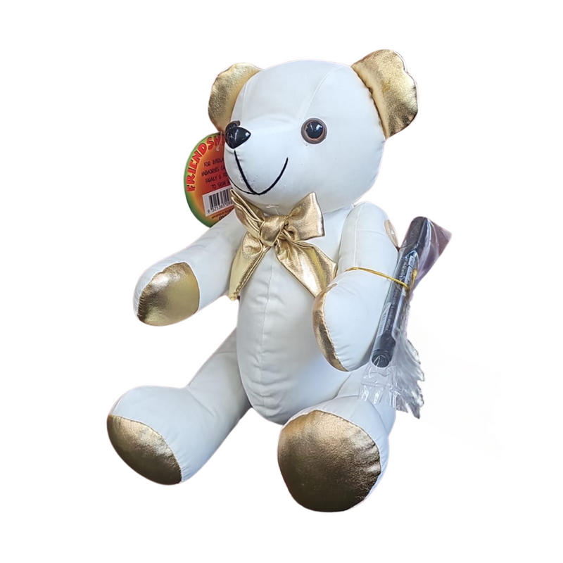 Ronis Friendship Foil Bear Gold And Silver + Marker Pen 27cm Assorted