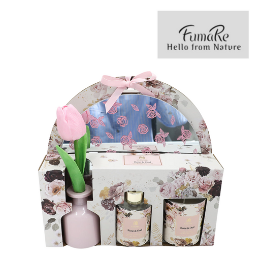 Ronis Fumare Mirror Gift Set Pink/Rose & Oud