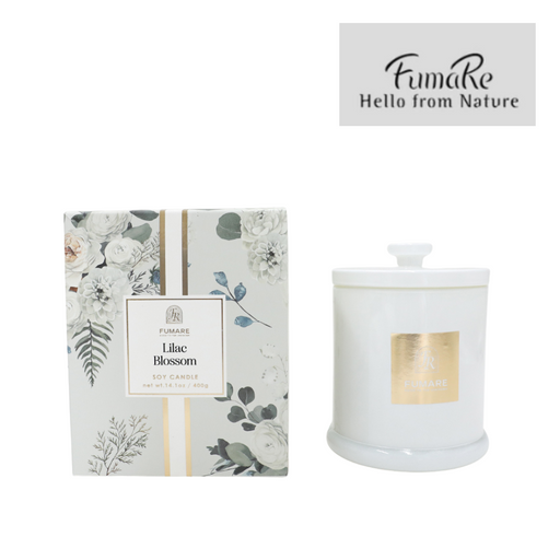 Ronis Fumare Soy Candle Floral Limited Triple Fragrance White/Lilac Blossom 400g