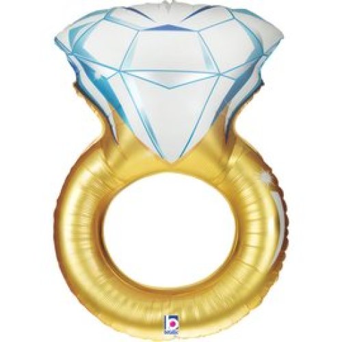 Grabo wedding ring shape foil balloon 96cm