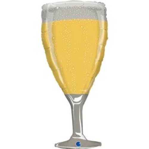 Grabo champagne glass shape foil balloon 94cm