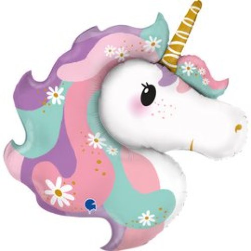 Grabo hippie unicorn shape foil balloon 104cm