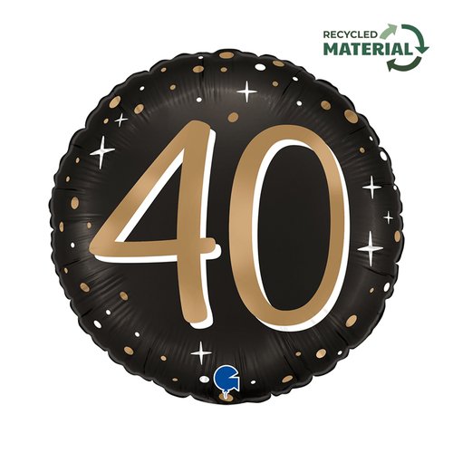 Round 40th birthday inflatable party decoration