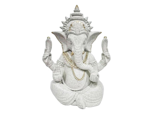 Sitting Ganesh with Brushed Gold 33cm