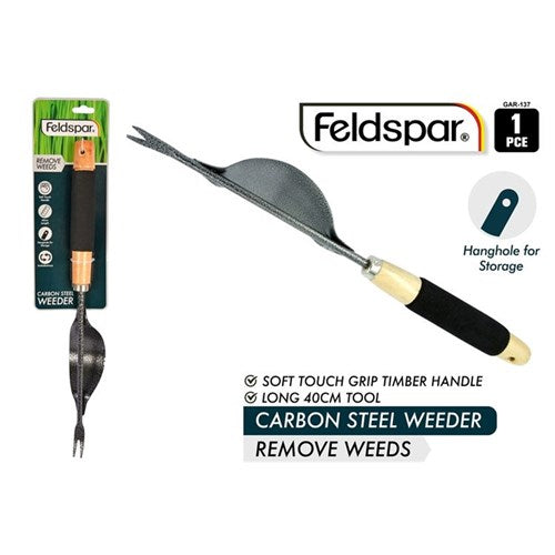 Carbon steel hand weeder tool