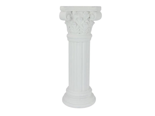 White Greek design garden column 51cm