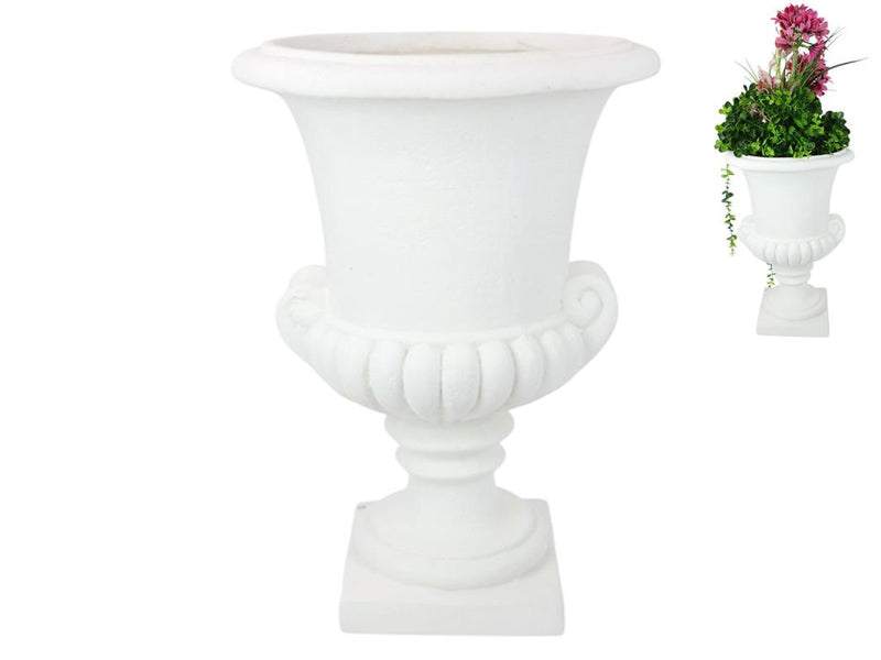 White Garden Urn 50cm