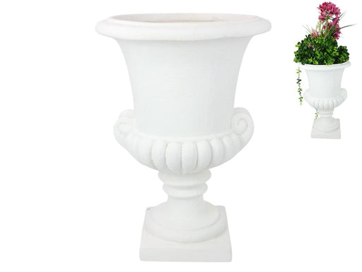 White Garden Urn 50cm