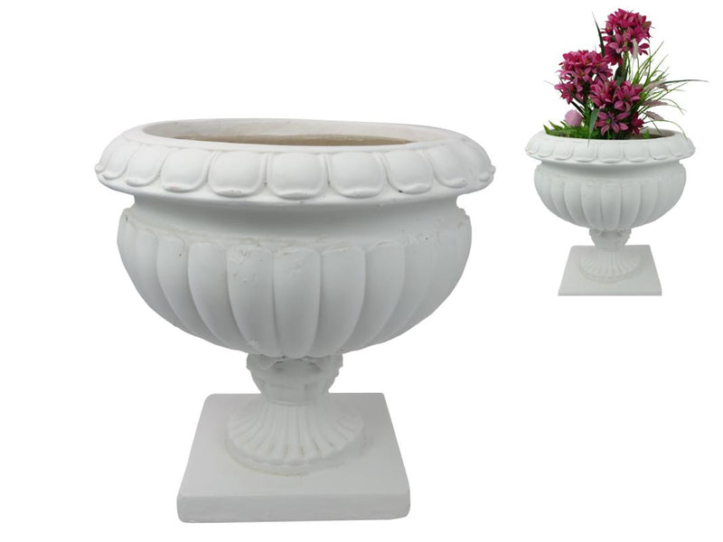 White Garden Urn 38cm
