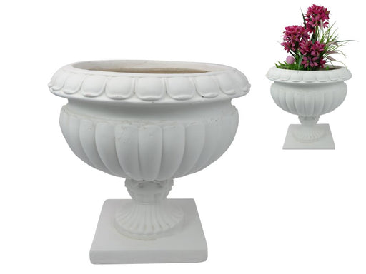 White Garden Urn 38cm
