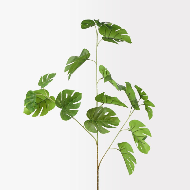 Monstera leaves spray 83cm artificial tropical foliage