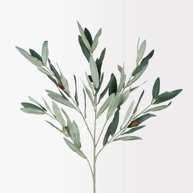 Artificial olive branch 49cm with realistic olive leaves