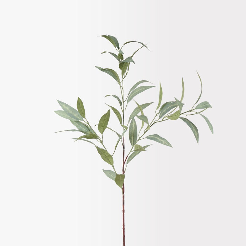 Willow eucalyptus spray 110cm with realistic green foliage