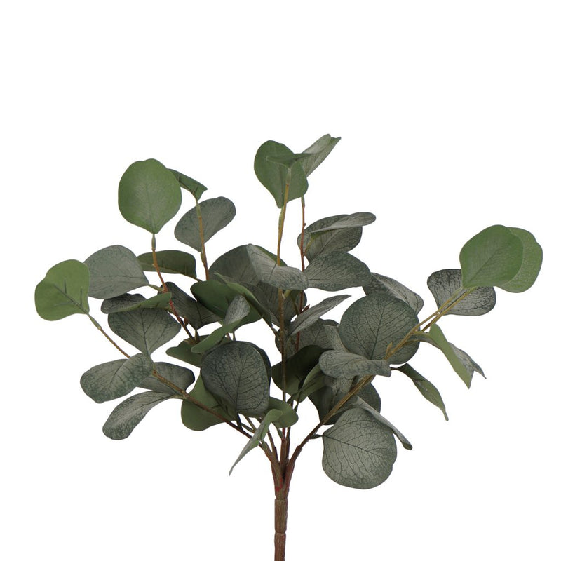 Green eucalyptus bush 43cm artificial foliage arrangement
